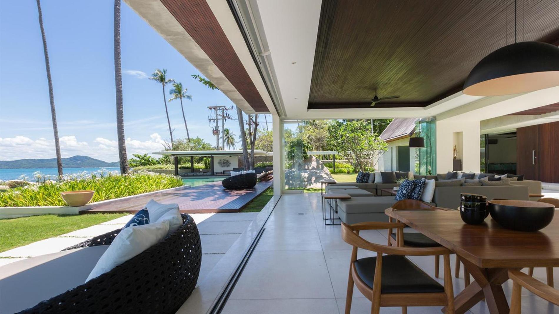 Fashionable Villa Malabar Beachfront 5 Bedrooms Plus 2 Kid'S Bedrooms Laem Sor Eksteriør billede